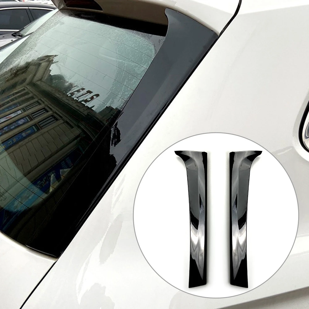 1 Pāris Spīdumu Melns Auto Aizmugurējais Logs Sānu Spoileris Canard Sadalītāja VW Tiguan MK2 2017-2021/ MK1 2007. - 2016.gadam Auto Stils Liešanai