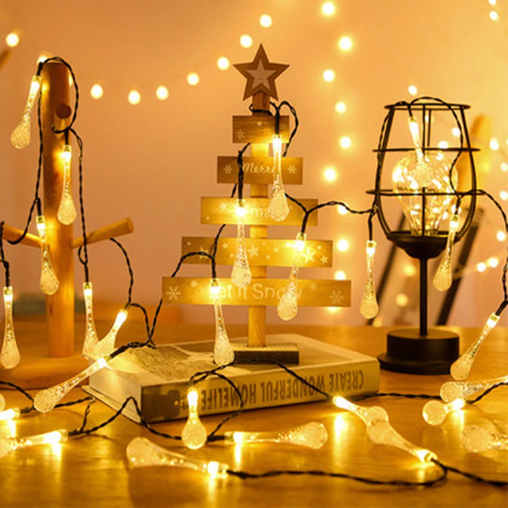 LED String Pasaku Gaismas Vainags Dārza Kāzu Brīvdienām Jaunā Gada, Ziemassvētku Rotājumi, Lampas Telpu Dekorēšana Aksesuāri