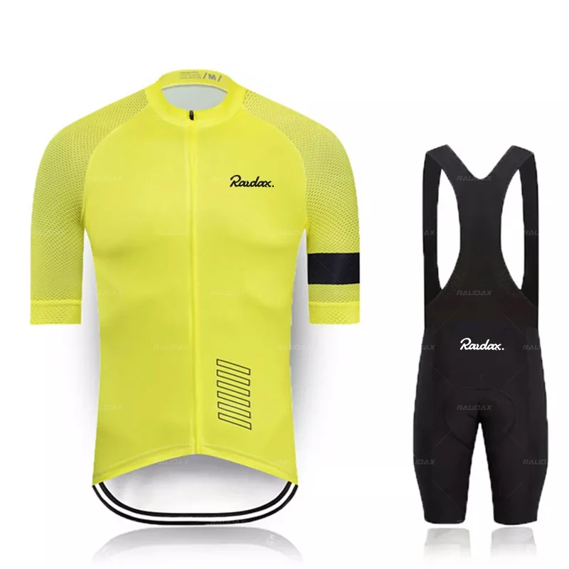 Raudax Komanda, kas Vasarā Velosipēdu Jersey Elpojošs 19.D Īsās Bikses Komplekts MTB Riteņbraukšana Apģērbu Ropa Ciclismo Sporta Tērps