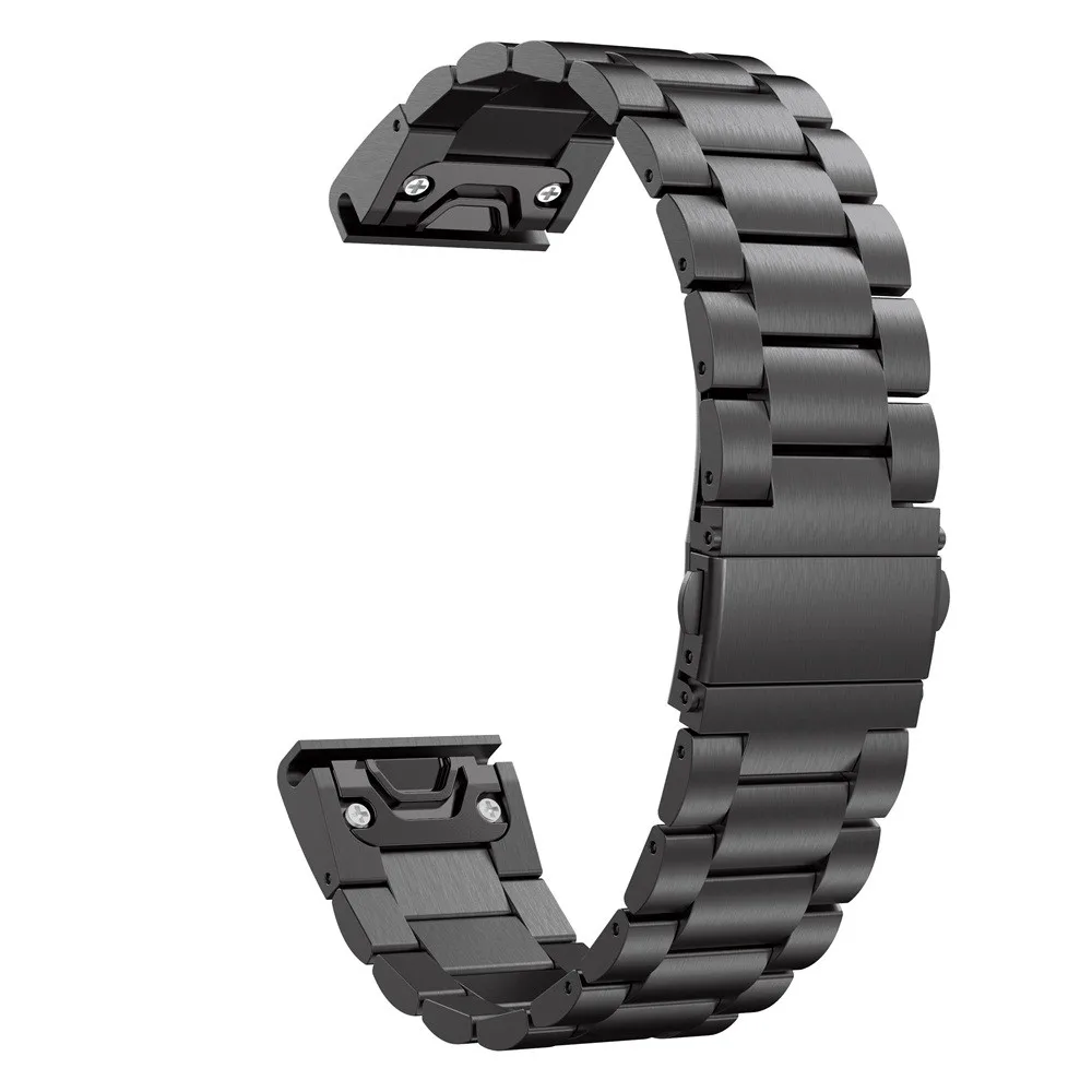 26 22 20mm Watchband Par Garmin Fenix 6 6X Pro 5 5X Plus 3HR rokassprādze no Nerūsējošā Tērauda Fenix6 Fenix5 Skatīties Ātri Atbrīvot Rokas Siksniņu