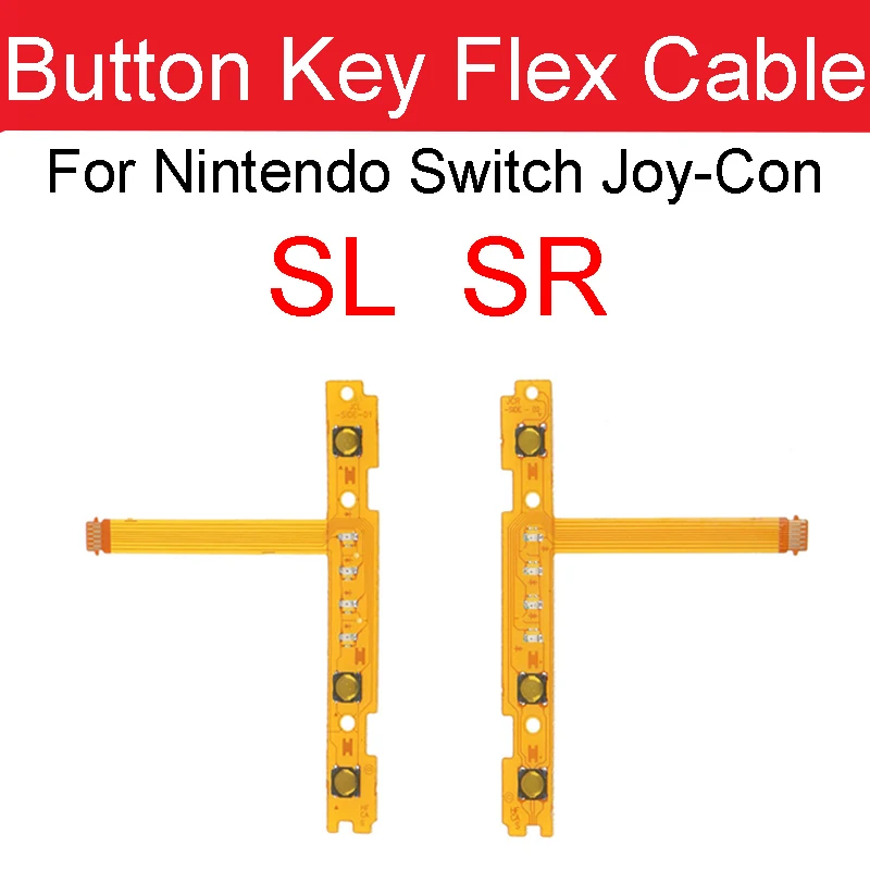 L/R SL, SR Pogas Taustiņu Flex Cable Rezerves Daļas Nintendo Slēdzis Prieks-Con pa kreisi / pa labi Slēdzis, Flex Lentes Daļas