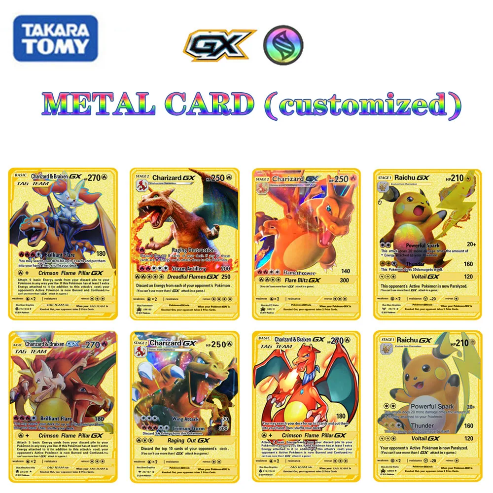 Pokemon Spēle Anime Kaujas Metāla Kartes GX V&VMAX Hologrāfiskā Spēļu Kārtis, Spēles Karti Kolekcija Dāvanu Bērniem Spēļu Kolekcija Kartes