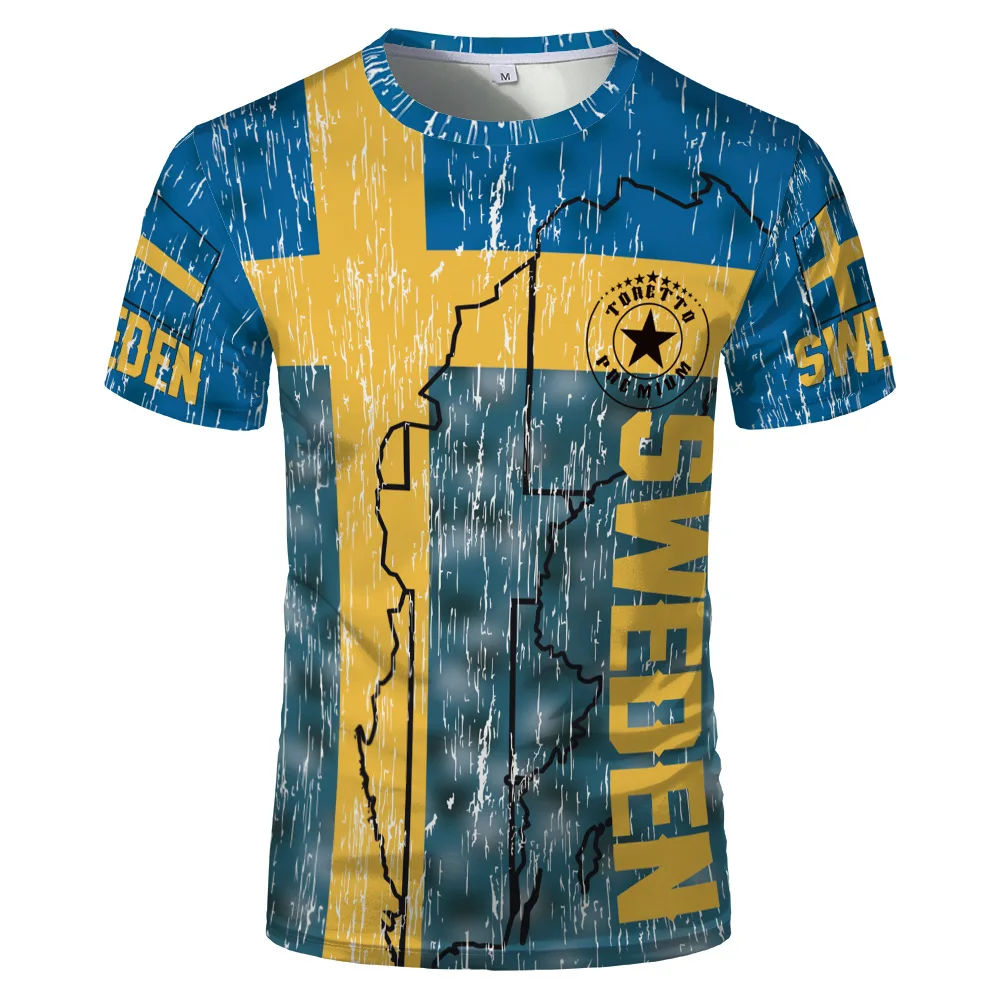 Krievu stilā modes 3D drukāšanas vīriešu T-krekls āra futbola sporta jersey O-veida kakla vīriešu plus lieluma krekls elpojošs tshirt