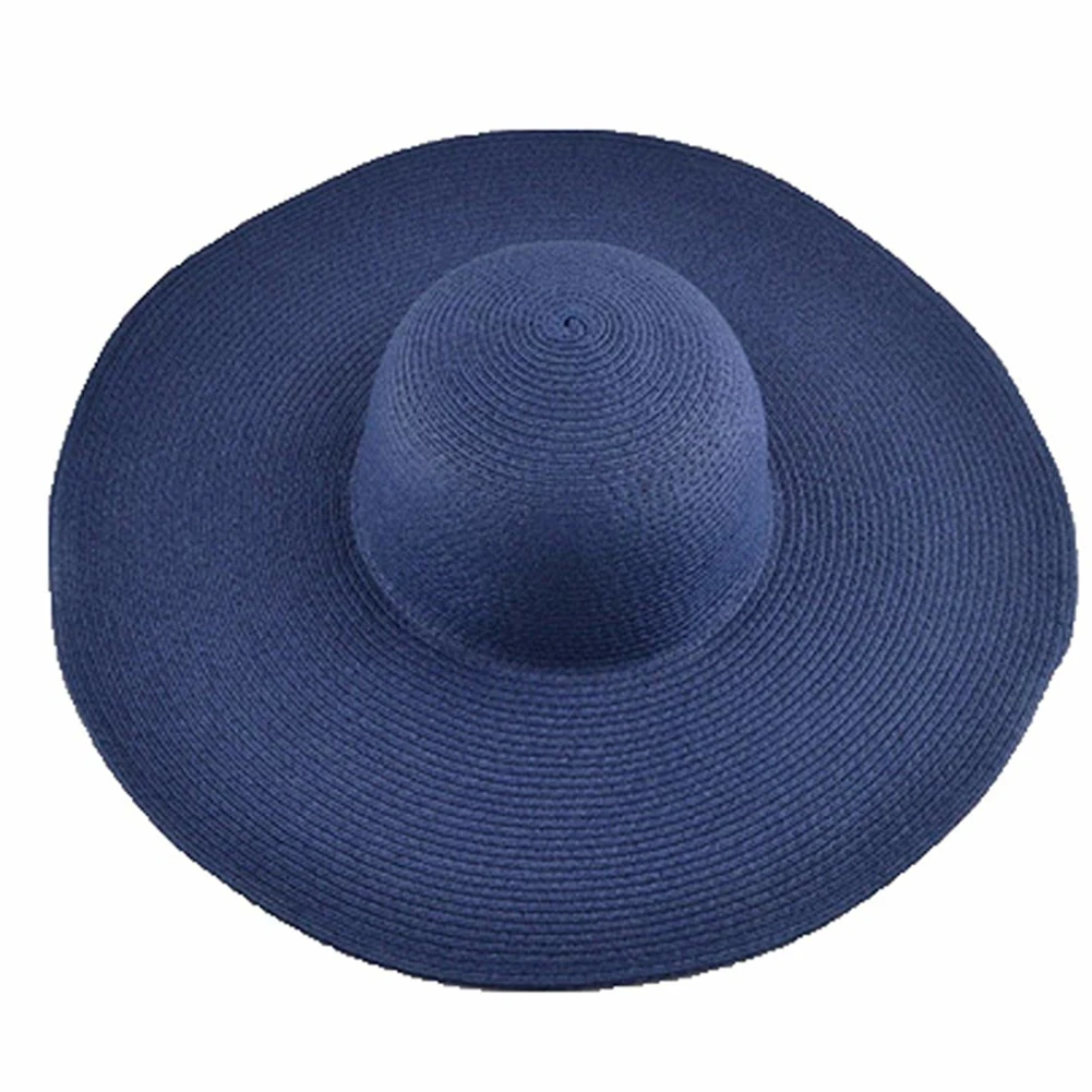 Havaju vasarā pludmale mīksta cepure tīrtoņa krāsu sieviešu plaša brimmed salmu cepure, saules cepure produktu Bowknot Salmu cepurīte meitenes Saules Cepure