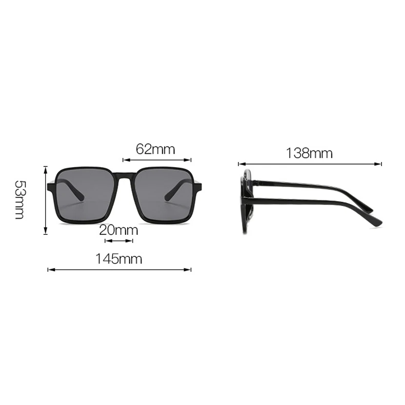 Jauns Retro Taisnstūra Lielgabarīta Saulesbrilles Sievietēm, Vīriešiem Kvadrātmetru Lielo Rāmi, Saules Brilles Modes Zīmola Dizaina Brilles UV400 Toņos 2021