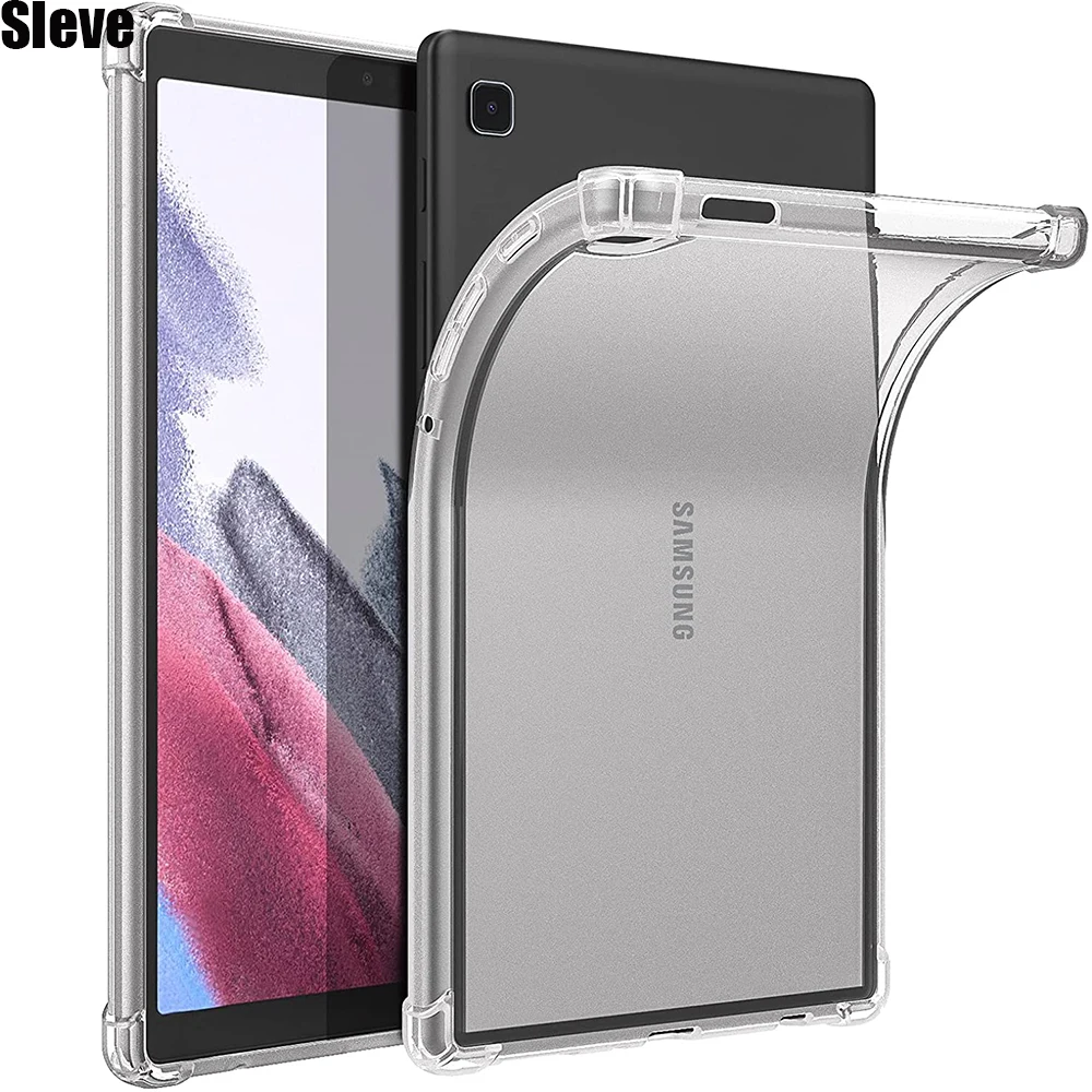 Ja Par Galaxy Tab A7 Lite Mīksto TPU, Armēti Stūri drošības Spilvens Vāciņš Samsung Galaxy Tab A7 Lite ir 2021. 8.7 collu SM T220 T225