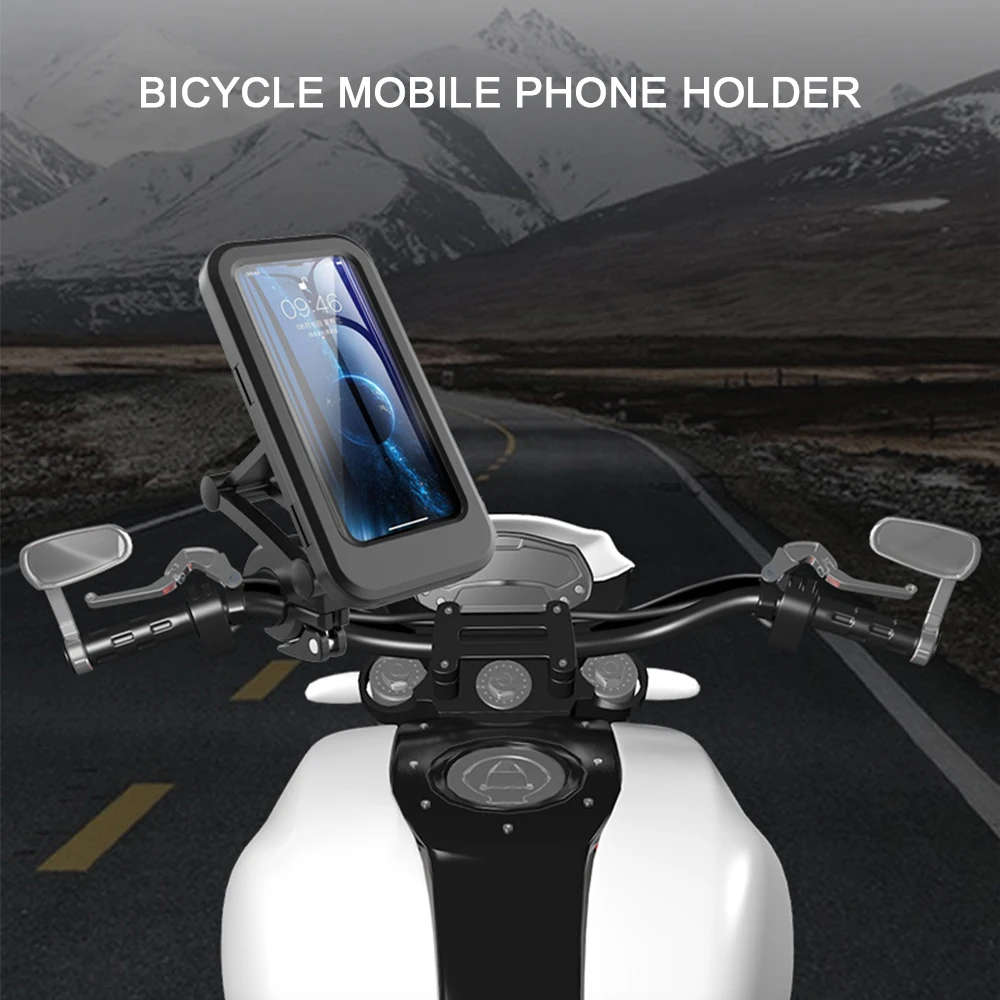 Motociklu mobilā tālruņa turētājs ūdensizturīgs velosipēdu, motociklu mobilā tālruņa turētājs karstā pārdošanas kalnu velosipēds ūdensizturīgs maiss