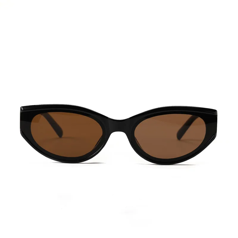 Ir 2021. Jaunu Vintage cat eye Saulesbrilles Sieviešu Modes Ieplests Sunglass Luksusa Zīmolu Āra Aizsargbrilles Vīrietis Sieviete Melnā, Baltā UV400