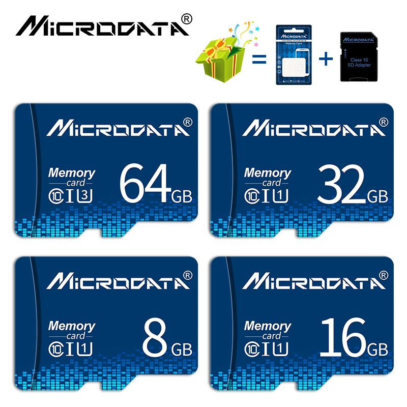 Micro SD atmiņas Karte, Class 10 8GB 16GB 32GB 64GB Atmiņas Kartes C 10 Mini SD atmiņas Karte, SDHC SDXC TF Kartes Viedtālrunis DVR ar SD adapteri