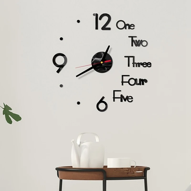 Ir 2021. Jaunu Vienkāršs Klusums Sienas Pulkstenis Radošo Akrila DIY Pulkstenis Mājas Apdare, Sienas Pulksteņu Displeju Laiks Digitālais Pulkstenis