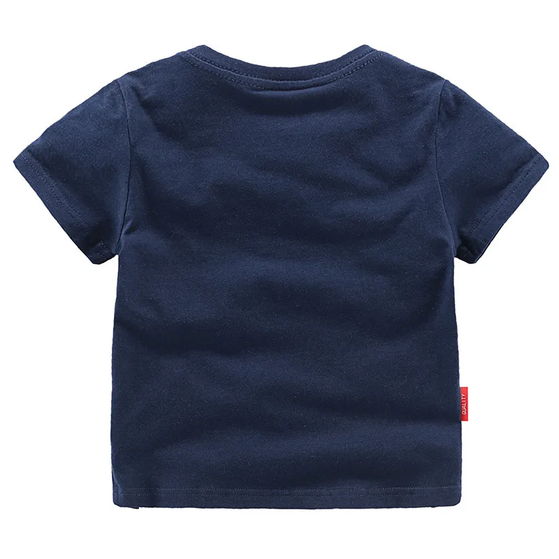 Bērnu T-krekls Mazulis Zēnu Kokvilnas Karikatūra Drukāšanas Īsām Piedurknēm Cēloņu t-veida Topi Puika Gudrs Krāsains T Kreklu Bērnu Drēbes