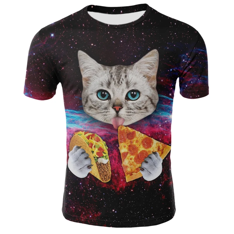 Jaunā 3D Drukāšanas Pērkons Kaķis, T-kreklu apdruka Vīriešu Sieviešu T-krekls Vasaras Ikdienas Īsās Piedurknes O-veida kakla Top un T-krekls