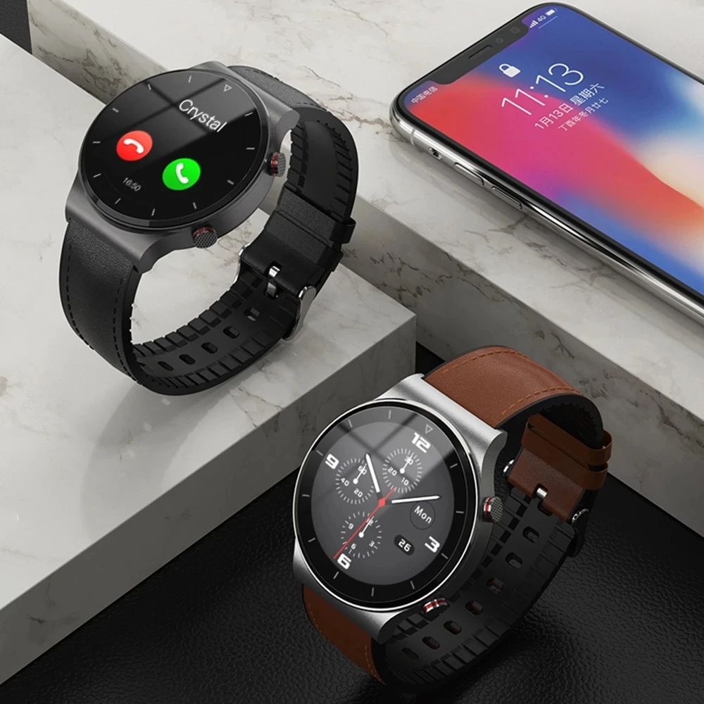 Ir 2021. Bluetooth zvanu Smart Skatīties Vīrieši EKG IP68 Ūdensnecaurlaidīga Sporta smartwatch par Xiaomi Huawei Tālrunis reloj inteligente Vīriešu skatīties
