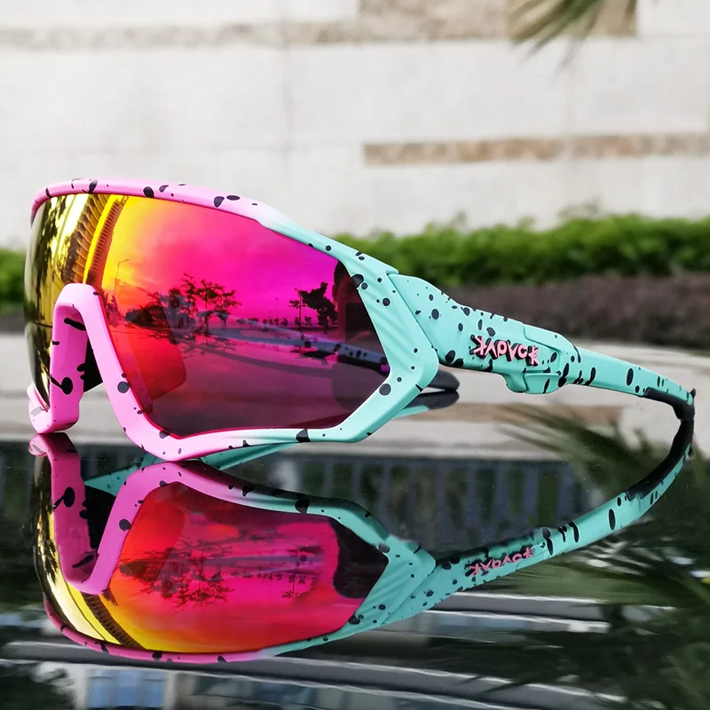 6 Objektīvs Photochromic Polarizētās Velo Brilles Ir 2021. Vīriešu un Sieviešu Velosipēds Briļļu Sporta, MTB Velosipēdu Brilles Darbojas Izjādes Saulesbrilles