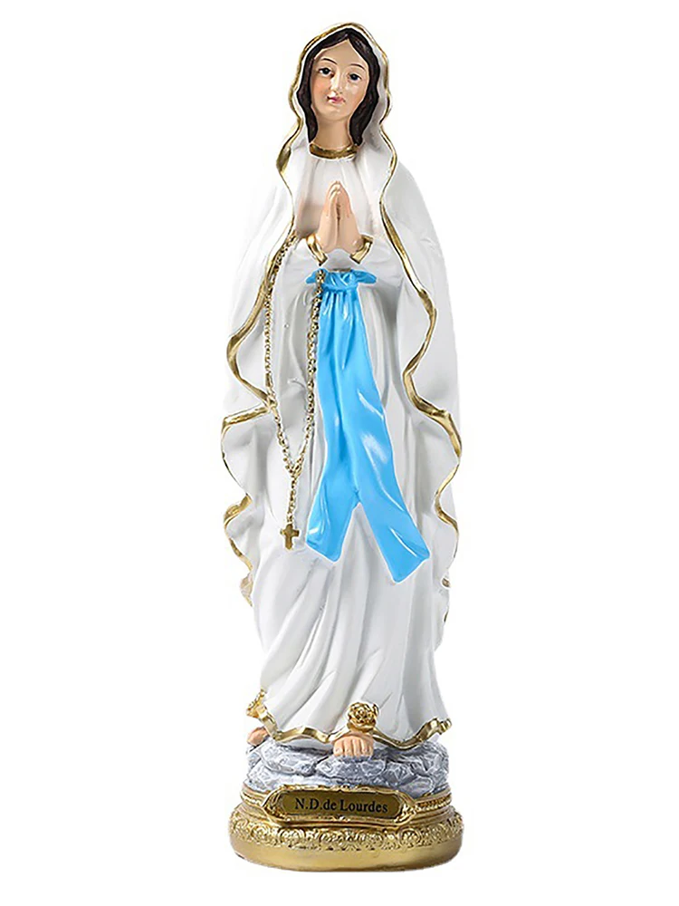 Jaunavas Marijas Statuja, Dārza Mākslas Skulptūru Statuetes Reliģisko Darbvirsmas Apdare Displejs Dekoriem Pagalmā Zāliens Rotājumu Ziemassvētku Dāvanu