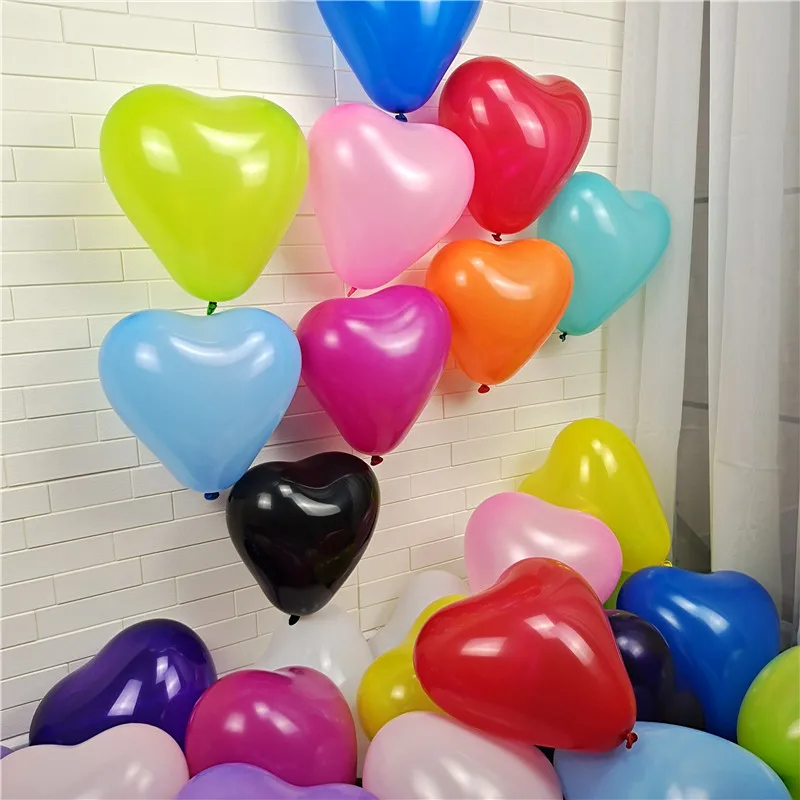 50gab Papildu Lateksa Sirds Balonu Valentīna Diena Kāzu Dekorēšana Bērnu Dušas, Dzimšanas dienas Puse Piepūšamie Baloni ar Hēliju