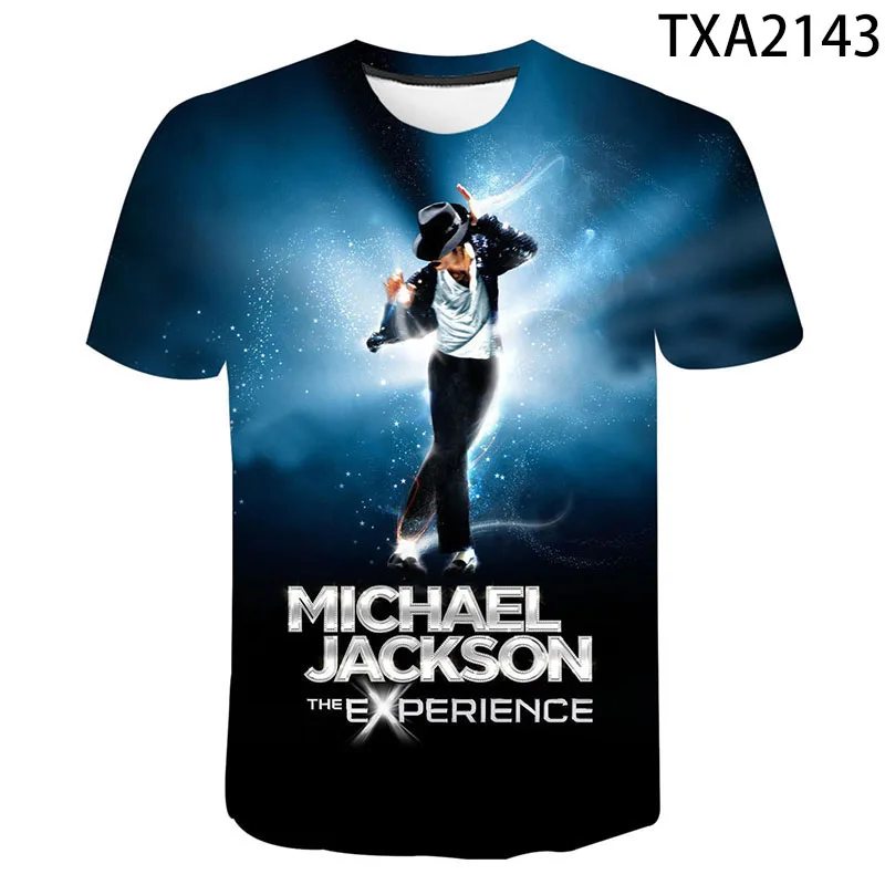 3D Iespiesti Vasaras T-krekls Michael Jackson Īsām Piedurknēm, Zēns, Meitene Bērniem Atdzist Modes Vīrieši, Sievietes, Bērni, Ikdienas Īsām Piedurknēm Topi