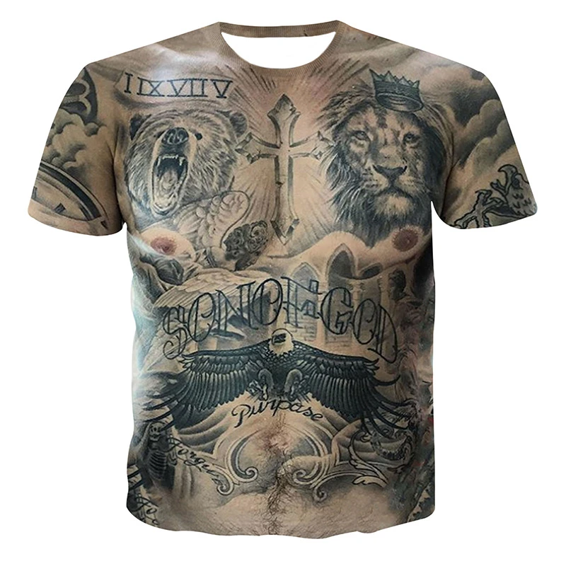 Vasaras Vīriešu 3D Drukāšanas Karstā Pārdošanas Raksturu, Muskuļu T-krekls Iela Humora Smieklīgi Stila T-krekls Zaudēt Lielo Izmēru O-veida kakla T-shirt110-6XL