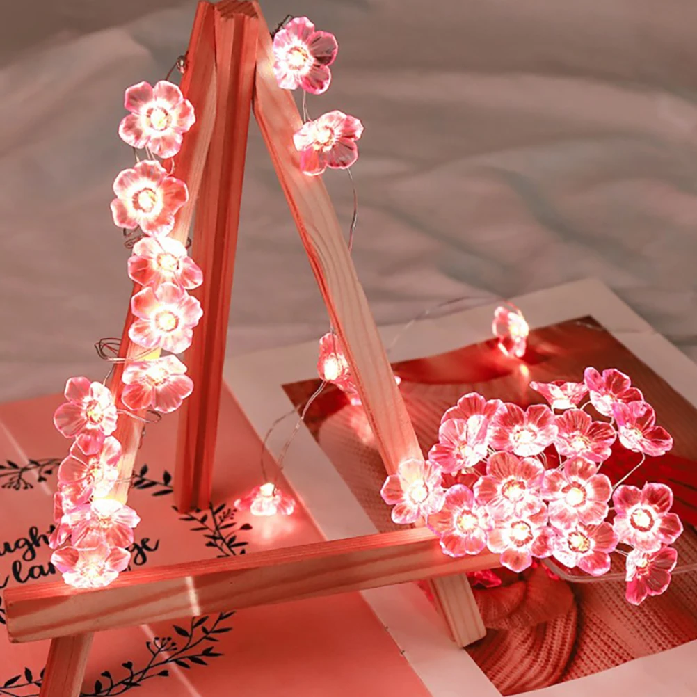 3M 30LED Stīgu Gaismas Ziedu String Gaismas Cherry Blossom String Light ar Bateriju Darbināmas Dārza Dekorēšana Pasaku Stīgu Gaismas