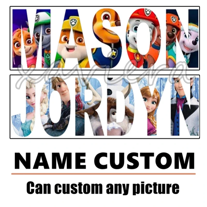 Nosaukums Custom 5D Dimanta Krāsošana Pilnu Kvadrātveida Kārtas Urbt Foto Diy Cross Stitch Karikatūra Anime Izšūšanas Komplektu Mākslas darbu, Bērniem, Dāvanu