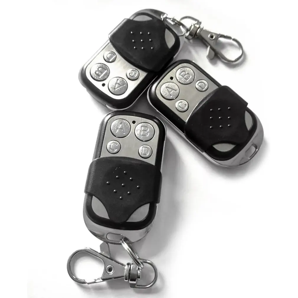 Metāla četru pogu, elektrisko garāžas durvju atslēgu, Universālās piekļuves kontrole apsardzes signalizācija pāris kopēt bezvadu tālvadības pults taustiņu