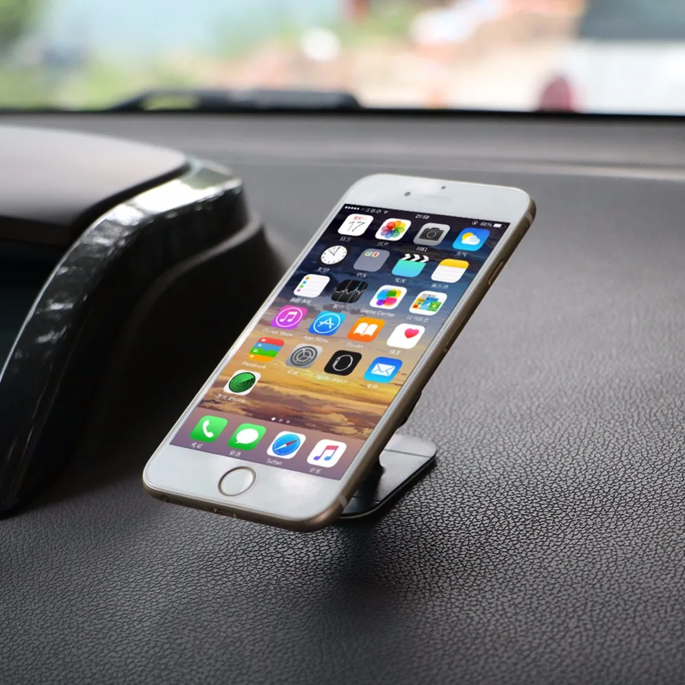Universālais magnētiskais turētājs mobilajam tālrunim auto dash board mount stāvēt magnēta turētājs iPhone se 7 6 Plus X huawei p10