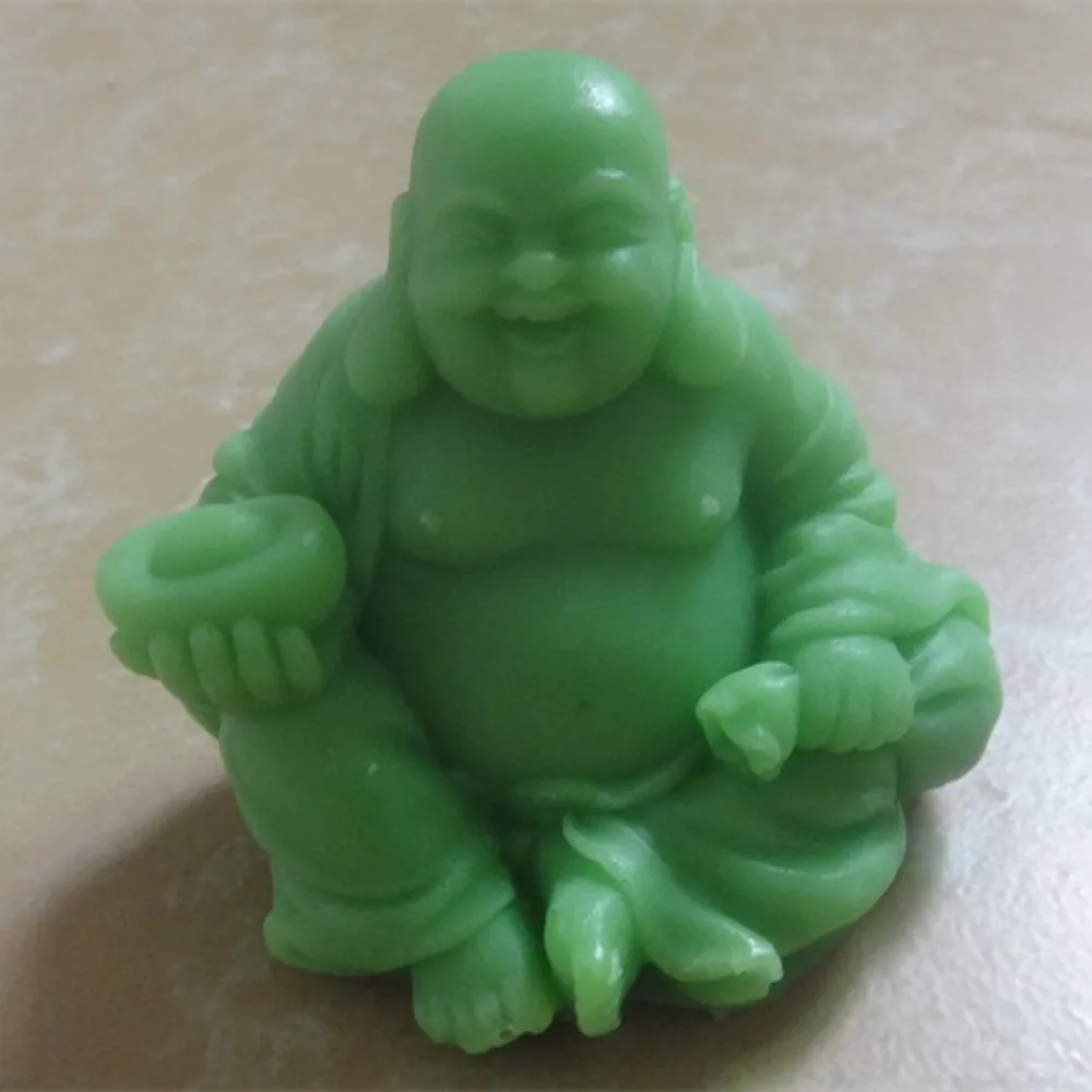 3D Budas Svece Pelējuma, Ziepēm Pelējuma Maitreja Buda Silikona Veidnes, lai Sveču liešana
