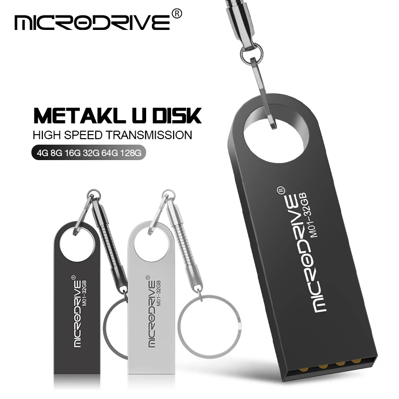 USB Flash Drive metāla pendrive 64GB 4GB 8GB 16GB 32GB 128GB mini usb key memory stick usb2.0 flash disku