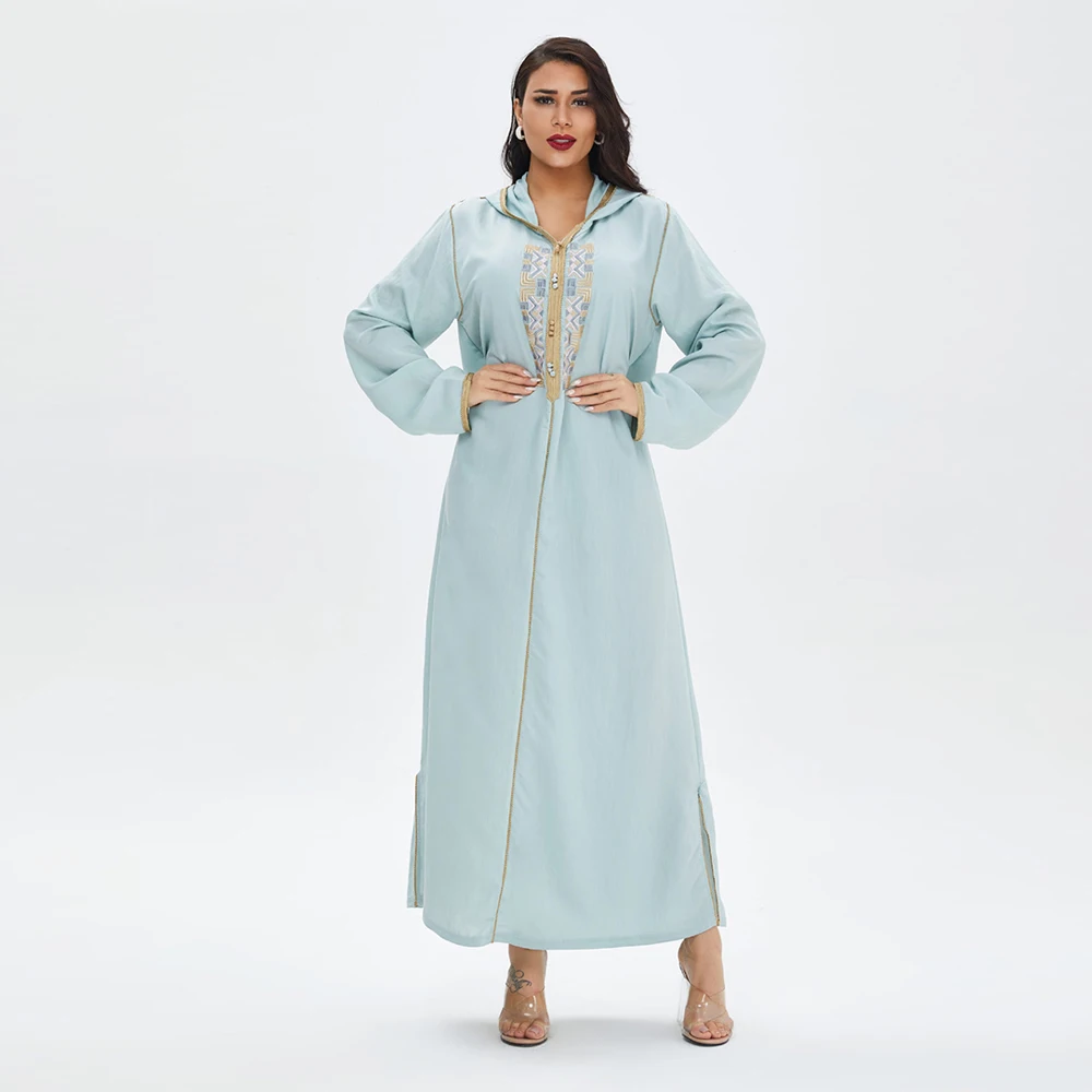Jaunu Ramadāna Eid Abaya Dubaija Musulmaņu Arābu Kleita Turcija Kleitas Sievietēm Islāma Apģērbs, Drēbes, Longue Jelaba Femme Musulman Kaftan