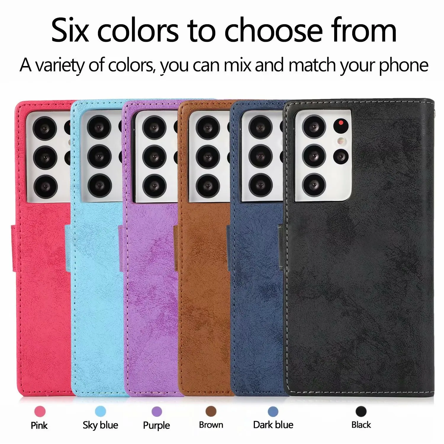 Flip Case for Samsung Galaxy S20 S21, Ņemiet vērā, 20 Ultra S10 S8 S9 Plus A21s A51 A71 A12 A32 A52 A72 A50, Maks, Kartes, Telefonu Somas Vāks