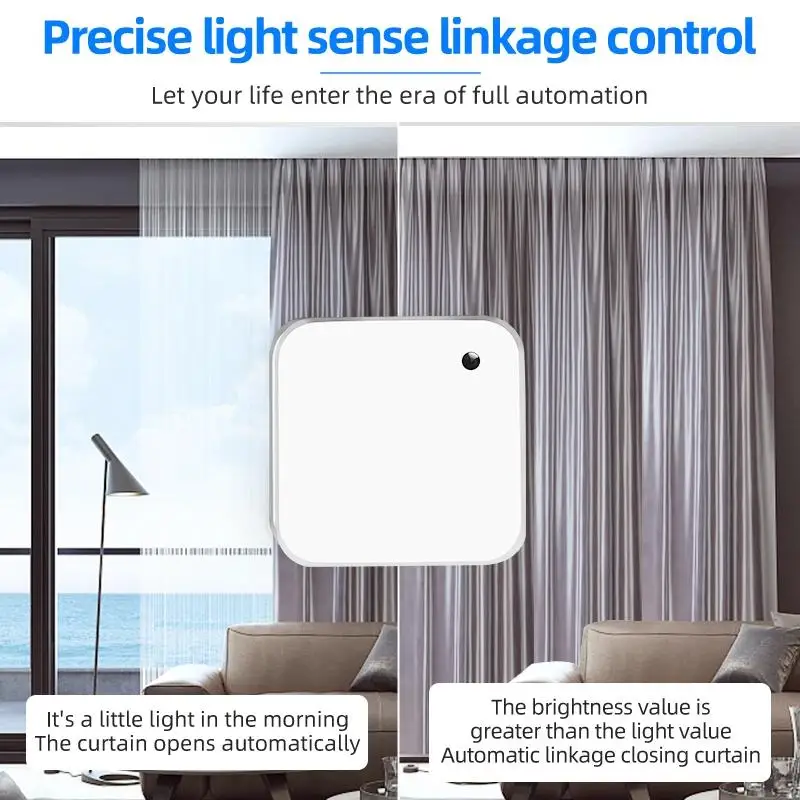 Tuya Apgaismojuma Sensoru, WIFI Gaismas Sensors WiFi Spilgtumu Detektora Sensors Smart Dzīvi, kas darbināmi ar Akumulatoru, Gaismas Sensors Smart Home