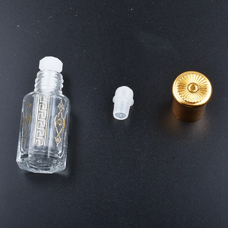 10pcs/daudz 5ml Stikla Roll par Pudeli Parauga Pārbaudes Ēteriskās Eļļas Smaržu Pudelītes ar Melnu Rullīšu Metāla Bumbu