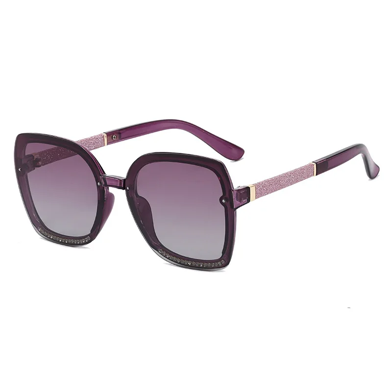 Dāmas Zīmolu Brilles Modes Polarizētās Tendence Saulesbrilles Sieviešu Retro Kaķa Acs, Saules Brilles Pusē Metāla Rāmis Streetwear Briļļu UV