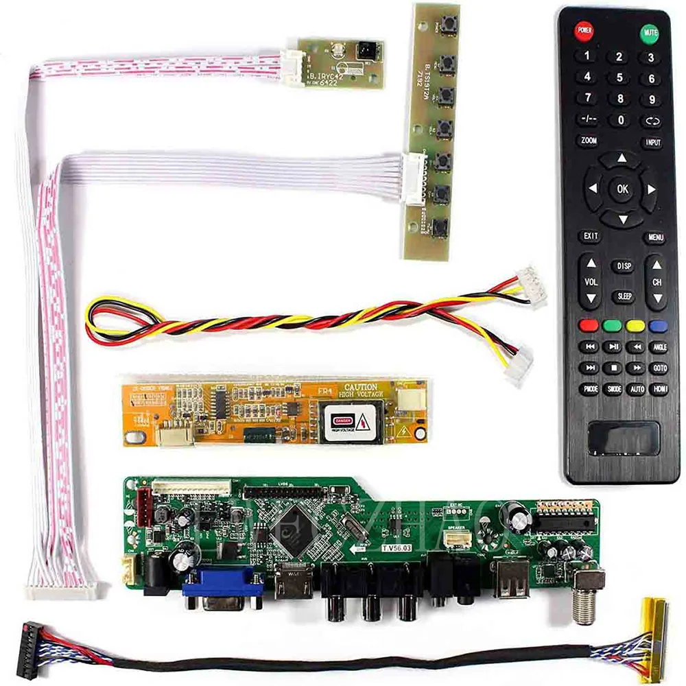 Jaunu TV56 Komplekts CLAA154WB05A CLAA154WB05AN TV+HDMI+VGA+AV+USB LCD LED ekrānu Kontrolieris Valdes Vadītāja