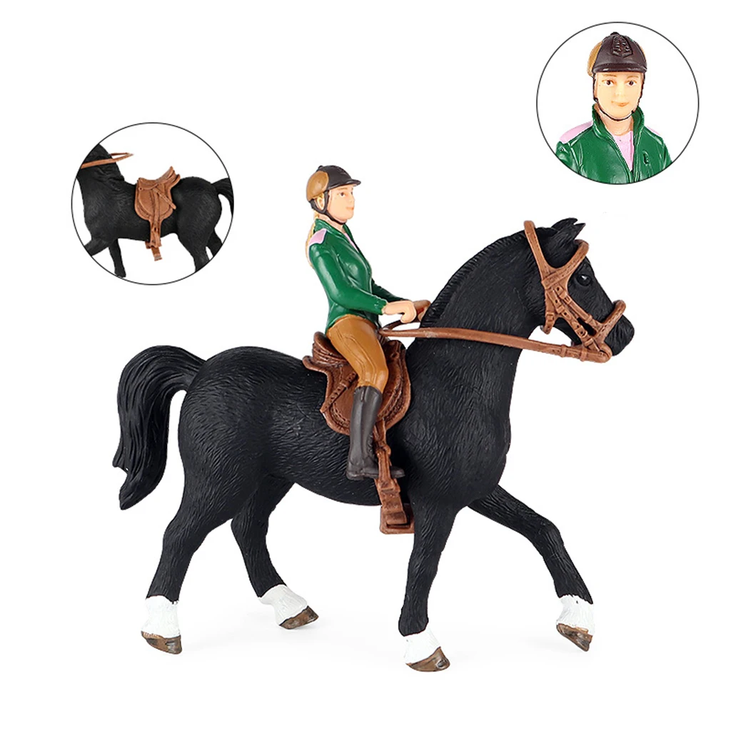 Handcrafted Saimniecības Cilvēki Skaitļi Rotaļlietas,Krāsotas Zirgu Attēls Modelis,Mini Cilvēki Skaitļi Cilvēka Statuetes Modelis Colletcion