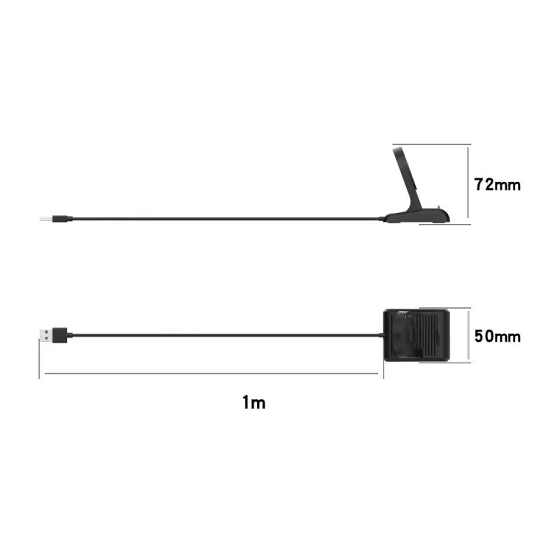 1PC 1M USB Lādētāja Kabeli Aproce Skatīties Uzlādes Doks Šūpulis Ticwatch PRO3 Smart Skatīties Piederumi Vertikāls Magnētisko Lādētāju