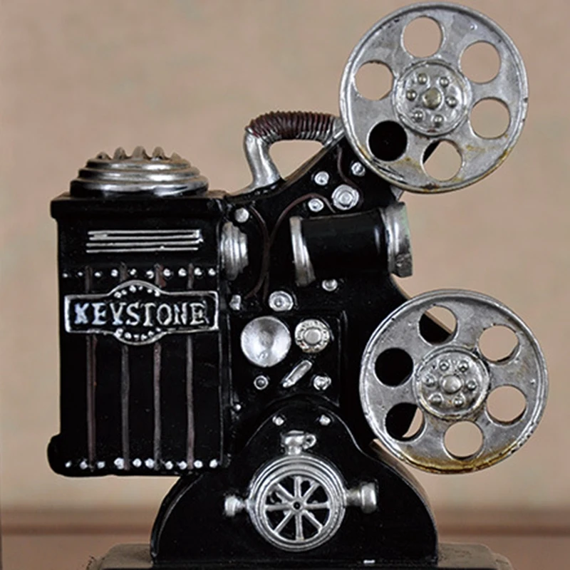 Retro Kameras Bookend filmu Filmu Projektors Black Silver kolekciju Projekta Radošā Grāmatu plaukts Vintage Rotaslietas Mācību Telpa, Mācību Ho
