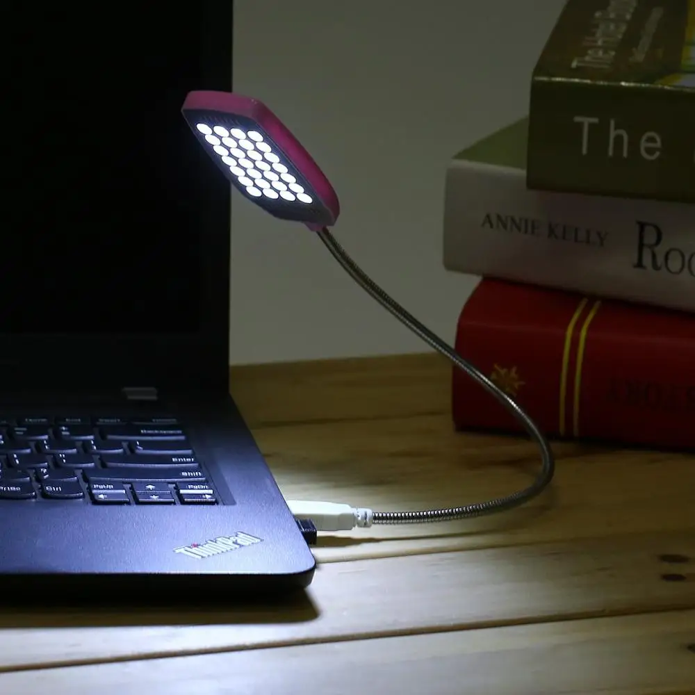 Super Spilgti Klēpjdatoru Gaismas 28 LED USB Gaismas Elastīgas Datora Lampas Portatīvo Galda galda Lampa Universālā Datoru Piederumi