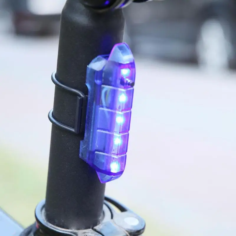 Velosipēds Velosipēdu gaismas LED Taillight Aizmugures Drošības Brīdinājums Riteņbraukšana Pārnēsājams Gaismas USB Lādējamu 5LED Spilgti 4 Režīmi Lampas