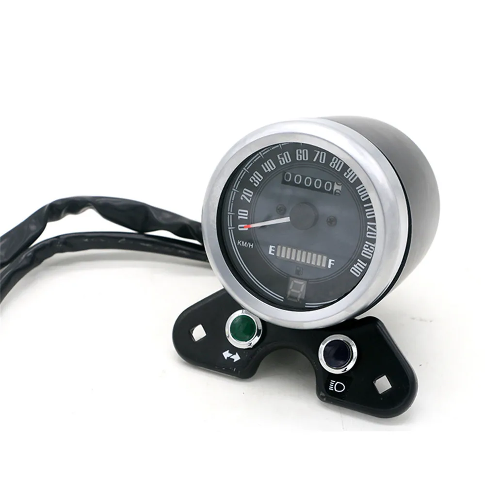 LED Digitālā Retro Motociklu Spidometrs ar USB tālruņa lādētāju, Odometrs, Ātrums, Degvielas Mērītājs, Savukārt Gaismas Indikators CG125 GN125