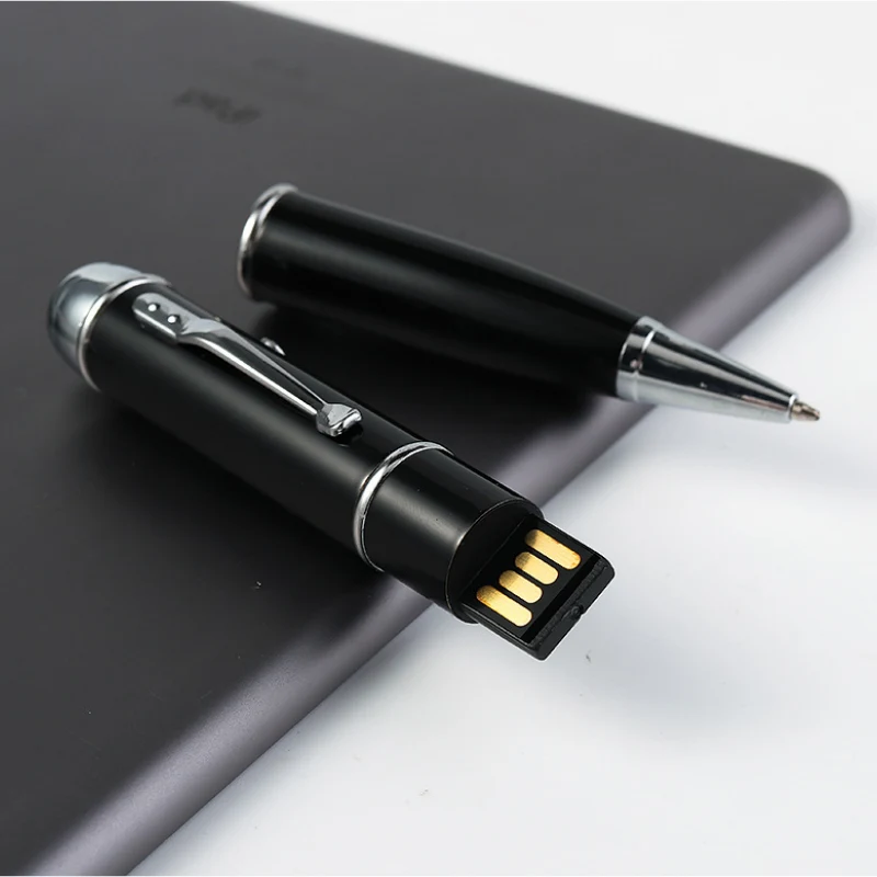 Apgaismojums pildspalvas, USB Zibatmiņas Diskus Ar led multi-funkcionālo lāzera rādāmkociņš Pendrives 4GB 8gb 16gb 32gb 64GB Lāzera atmiņa Pildspalva diskus