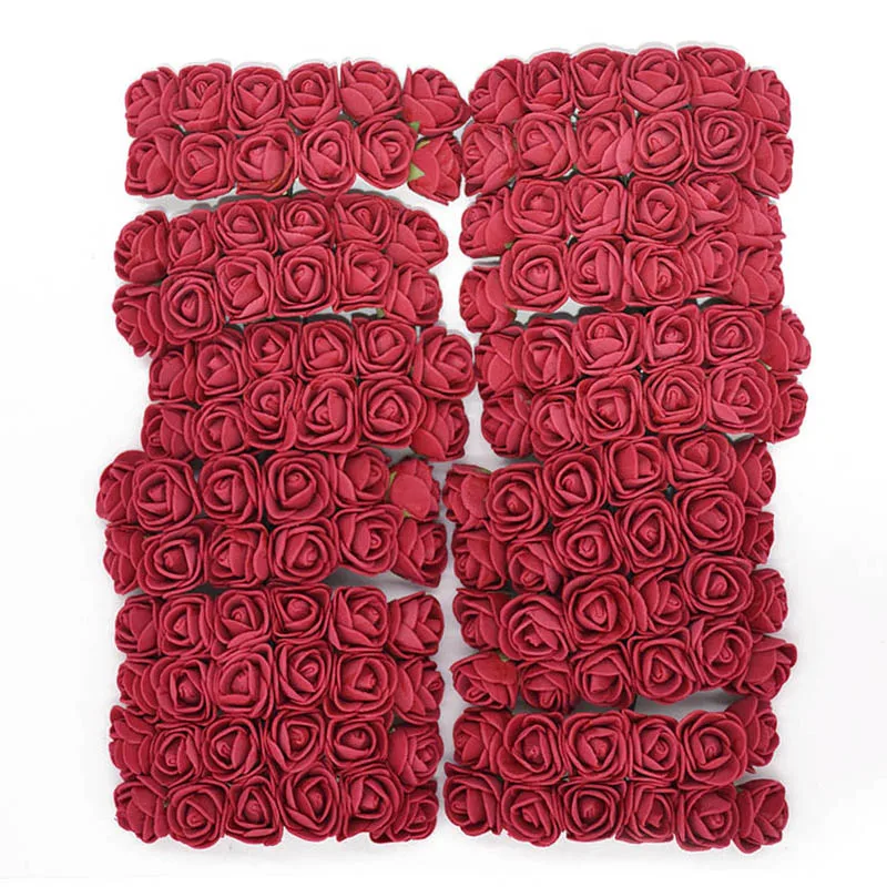 144Pcs Putu Rožu lācīti Rožu Putu ziedu kāzu dekorēšana DIY vainags dāvanu kastē roku darbs srapbooking Apdare TH galvas viltus