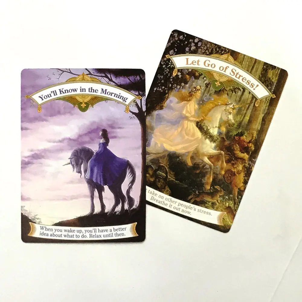 Burvju Unicorn Oracle Tarot Kartes, Doreen Tikums Saņemt Ziņas Un Norādījumus, kas Saistīti ar šajā Dzīvē Tarot Spēle