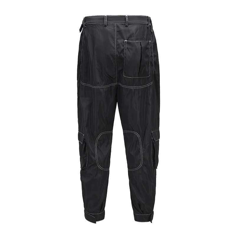 Origianl Multi-kabatas Taisni Melns Kravas Bikses Vīriešu Rāvējslēdzēju Lidot Streetwear Gadījuma Uzplaukums Kājām Baggy Bikses Hip Hop Dziesmu Bikses
