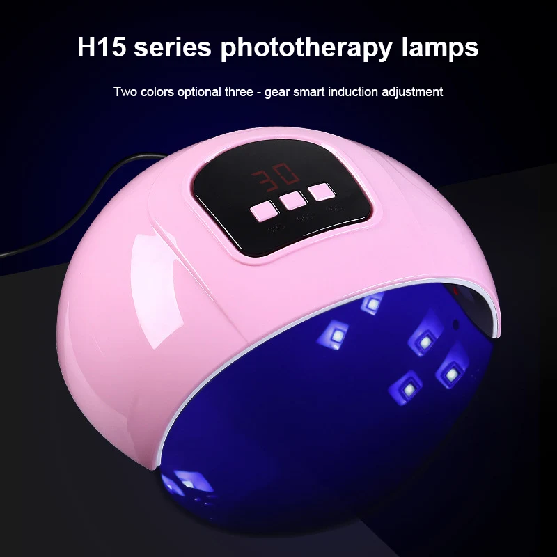 54W Nagu Gaismas Terapija Mašīna Dual Gaismas Avots UV Ātri žāvēšanas LED Fototerapijas Ierīci, Nagu lakas Žāvētājs Nagu Lampa Nagu Mākslas