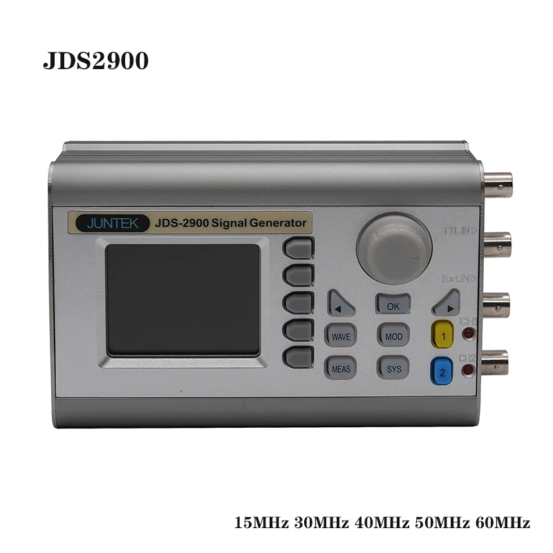 Jaunu JDS2900 15MHz 30MHz 40MHz 50MHz 60MHz DDS Funkciju Signālu Ģenerators Digitālā Kontrole Dual Channel