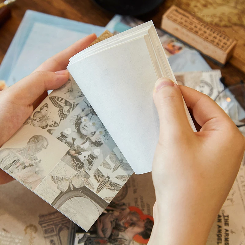 8Designs Radošo Vintage Asaru iespēja Notepad Somija Oda Sērija Basic Roku Kontu DIY Materiāli Papīrs Studentu Kabatas Grāmata