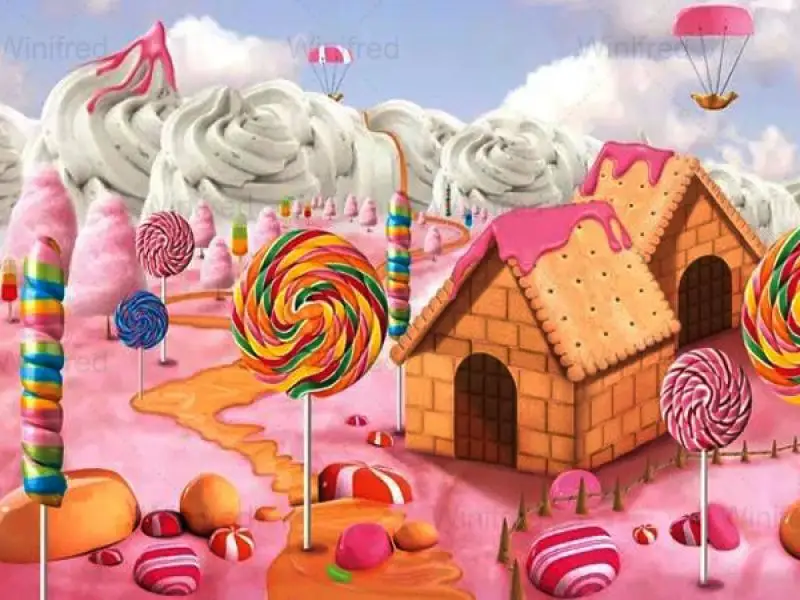5D Dimanta Krāsošana DIY Rozā Dekorācijas Candy House Pilnu Kvadrātveida Kārtas Urbt Cross Stitch Dimanta Rokdarbu Izšūšanas Mājas Dekoru
