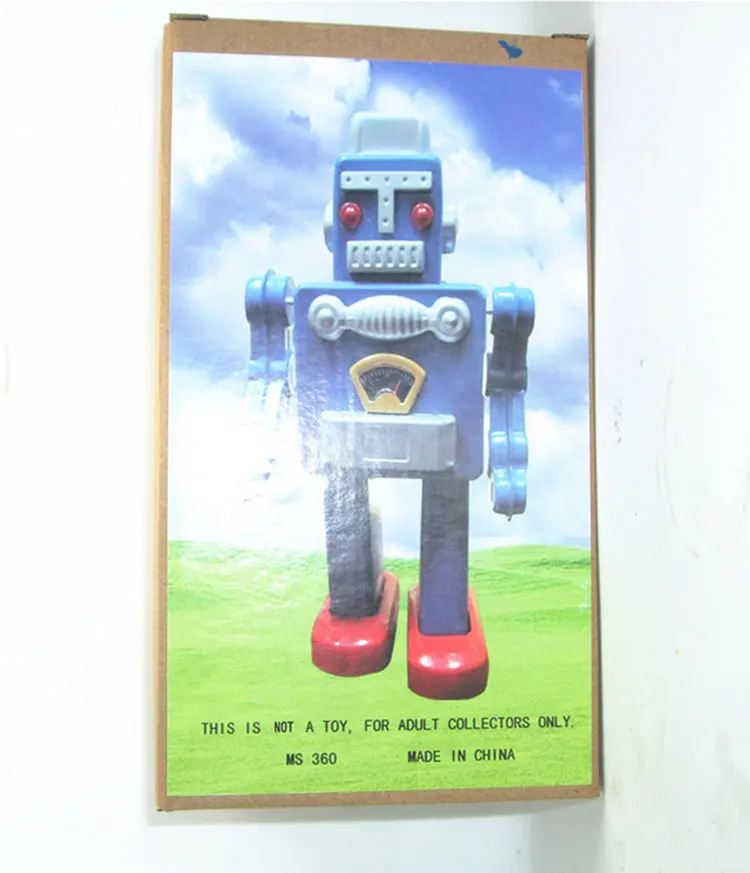[Smieklīgi] Pieaugušo Kolekcija Retro Vēja rotaļlieta Metāla Skārda robots Mehāniskās rotaļlietas Uzvelkams rotaļu skaitļi modelis bērniem ziemassvētku dāvanu