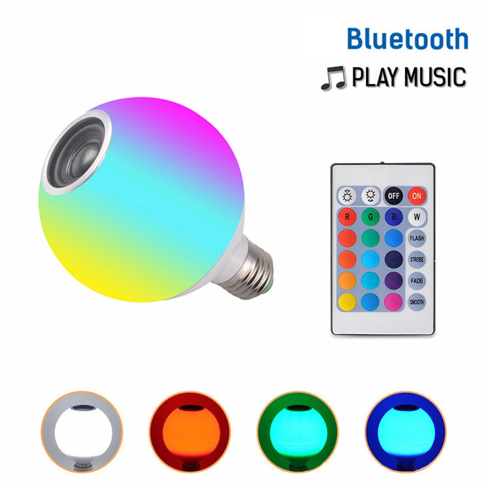 40W LED Gaismas Bumbu E27 RGB Bluetooth saderīgu Mūzikas Griestu Lampa Krāsains Saprātīga Audio Spuldzes Lampas Bārs Puse Dekori